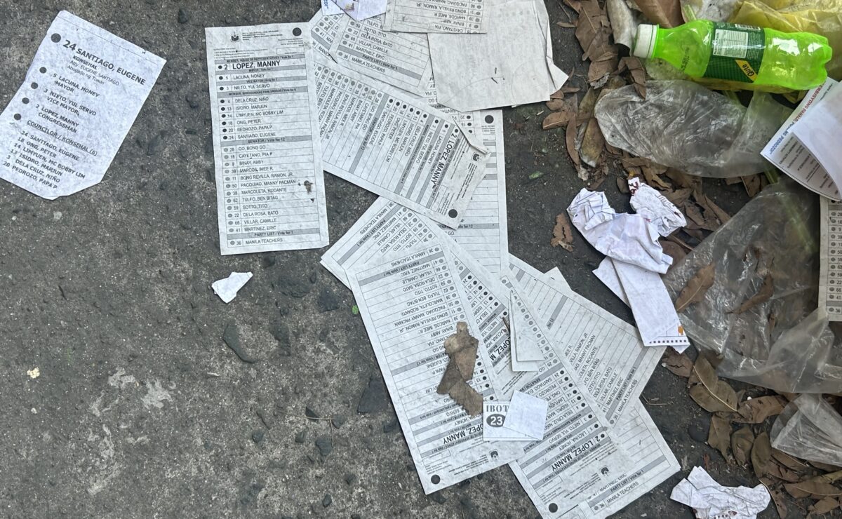 A total of 6.10 tons of garbage were collected in the National Capital Region (NCR) during Election Day, said the Metropolitan Manila Development Authority (MMDA).